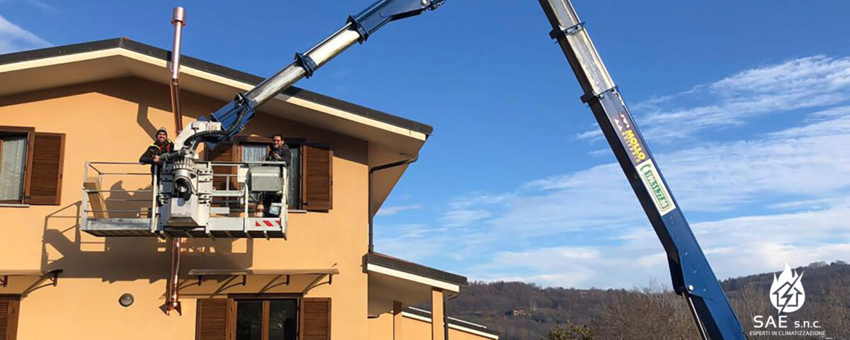 piattaforma aerea canna fumaria torino